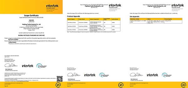GRS certified