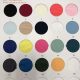 color swatch of polyester milk silk fabric