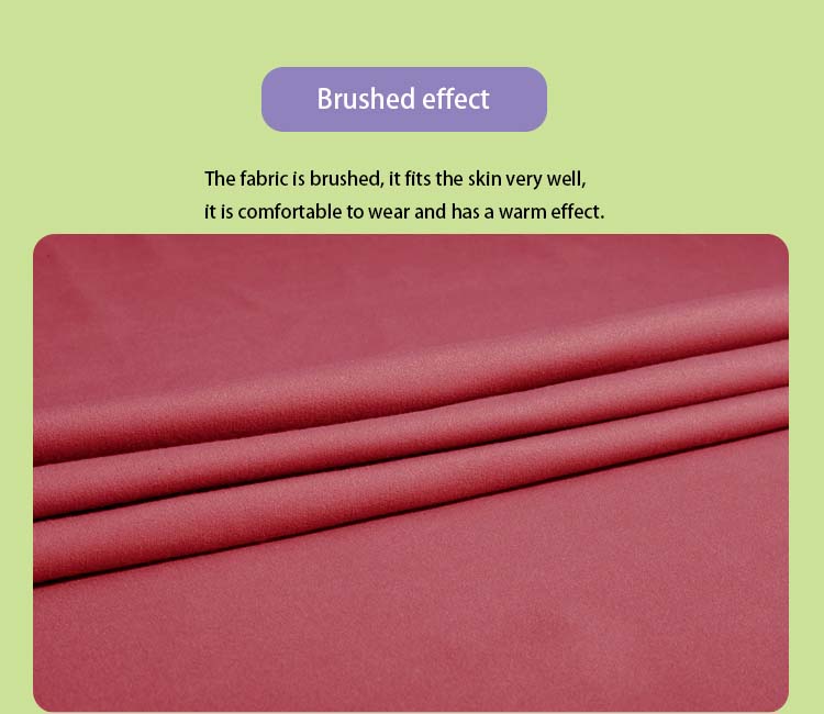 80 polyester 20 spandex with brushed effect