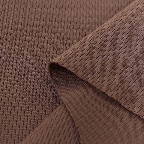 brown bird's eye mesh fabric