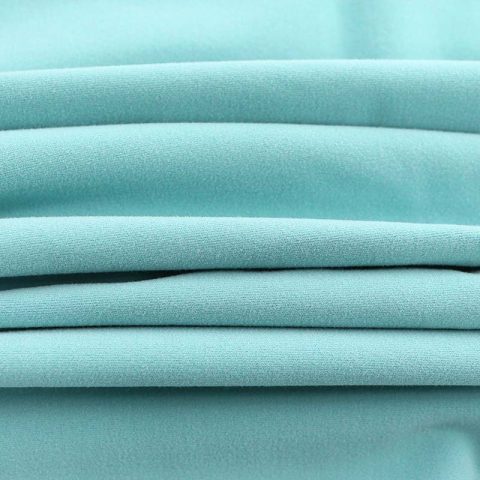 Green Nylon Spandex double face Brushed Fabric