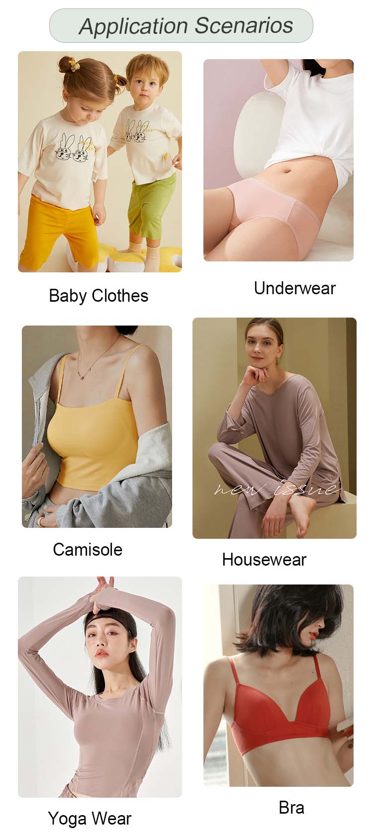 bamboo lycra fabric application