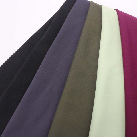 five colors of spandex fabric