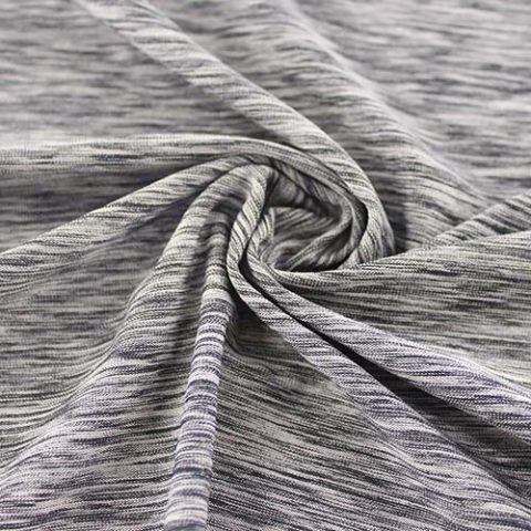 Heather gray jersey fabric
