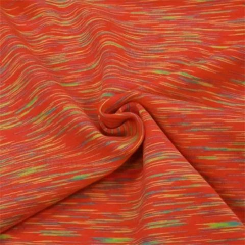 orange single jersey fabric