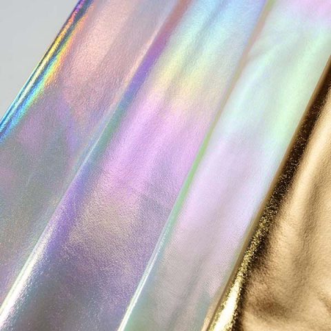 white and yellow metallic fabric