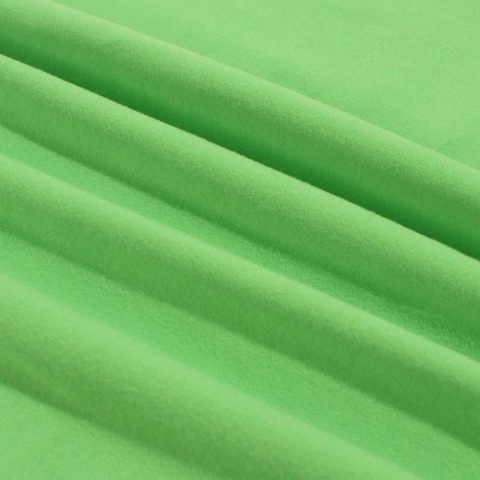 green fleece effect fabric