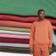 orange fleece fabric for hoddies
